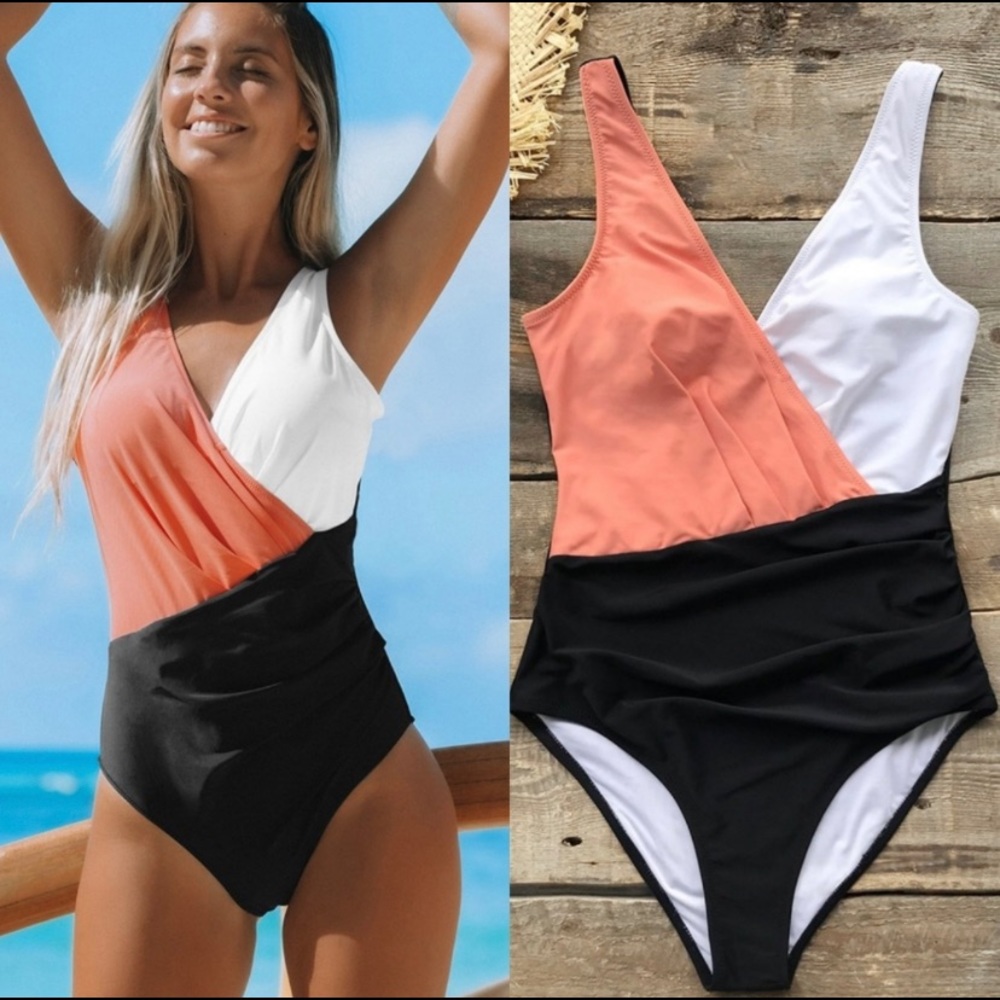 Cupshe Colorblock Swimsuit
